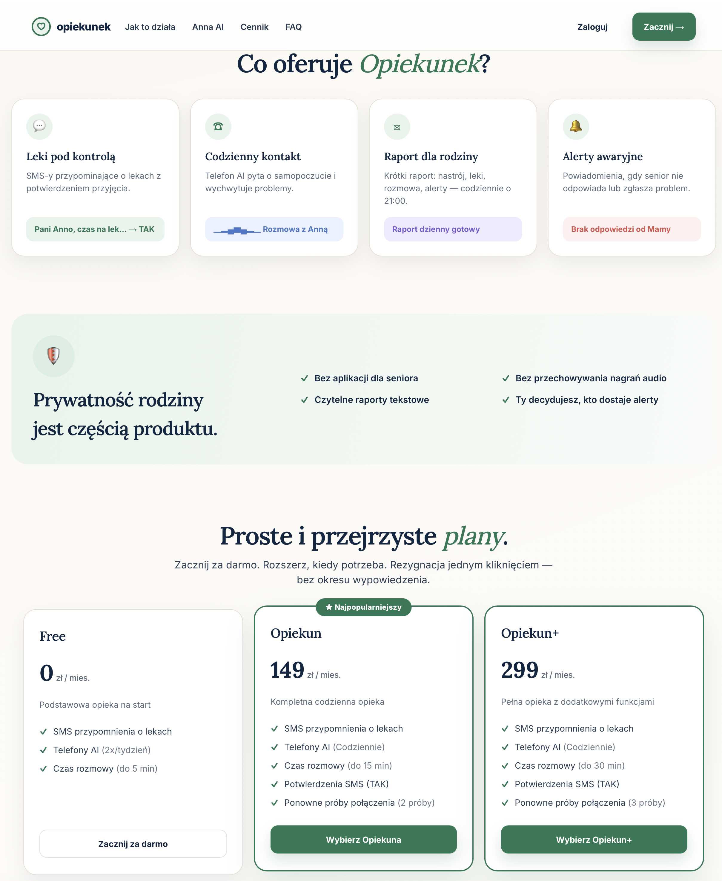 V2 Features + Datenschutz + Preise