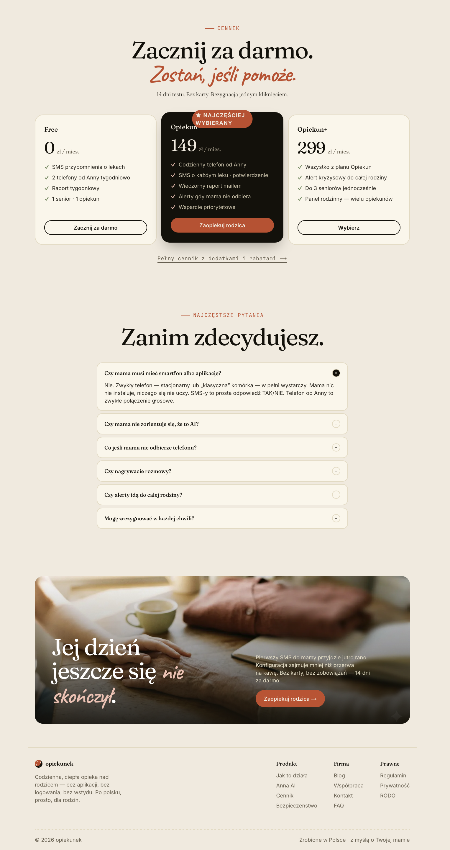 V3 Preise + FAQ + Footer im Editorial-Stil